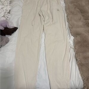 alo ribbed sweat set